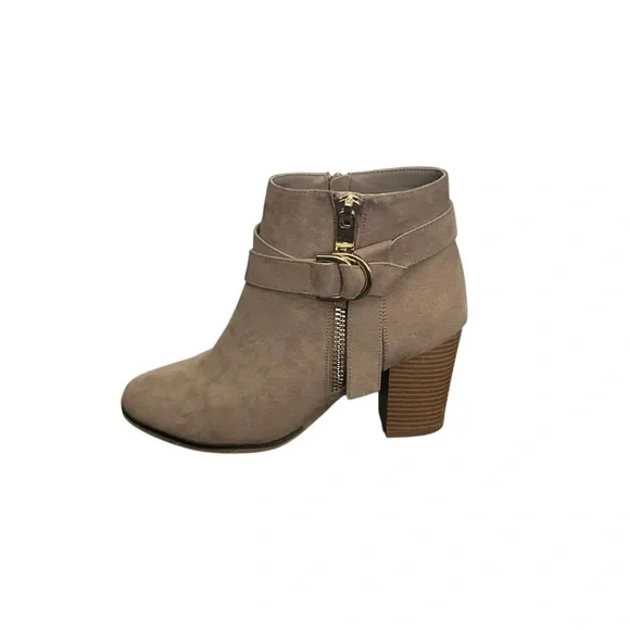 Apt. 9 Women’s Advisor Taupe Ankle Boots Block Heel Size 8.5 - Picture 6 of 12